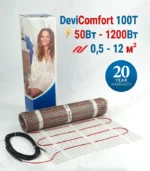Лінійка нагрівальних матів Деві 100Т від 50 до 1200 вт