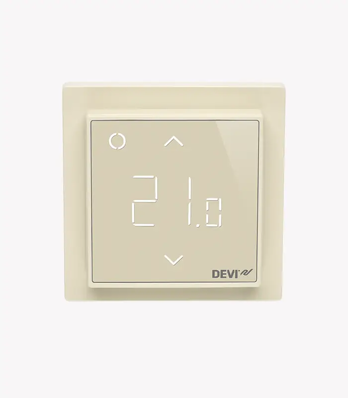 Терморегулятор для теплої підлоги devireg smart з вай фай слонова кістка