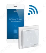 Терморегулятор для теплої підлоги devireg smart з вай фай білий управління з телефону розумний дім