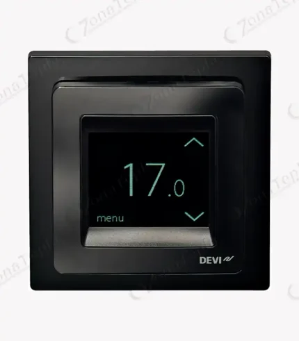 терморегулятор для теплої підлоги DEVIreg Touch чорний