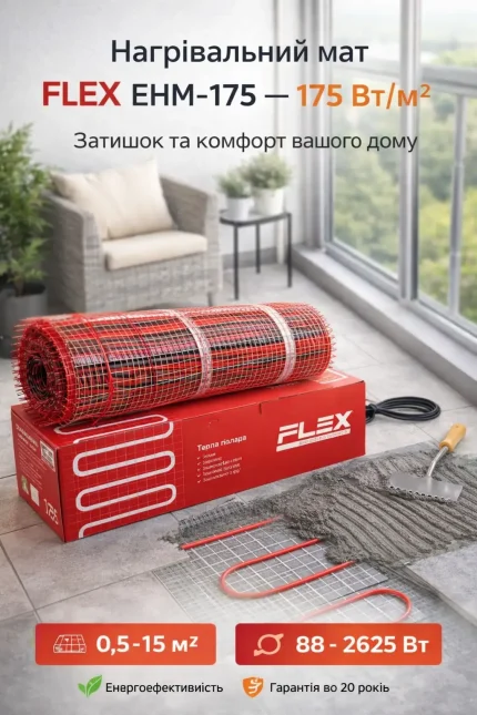 Нагріваоьний мат Flex EHM-175 для балкону